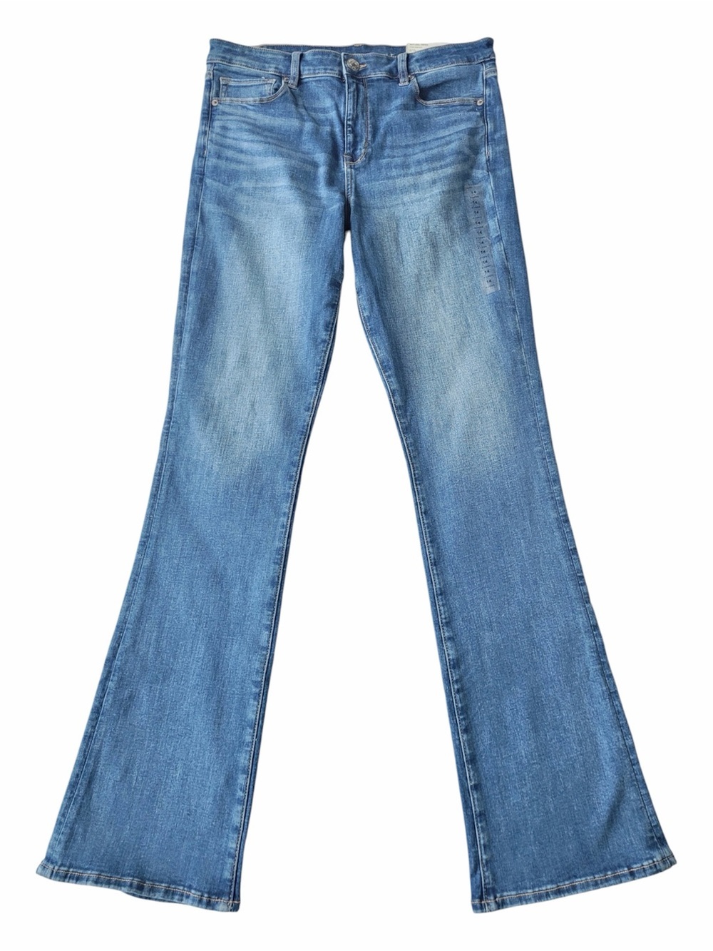 ✅ NWT American Eagle Light Blue Hi-Rise Skinny Kick Jeans size 14 x-long